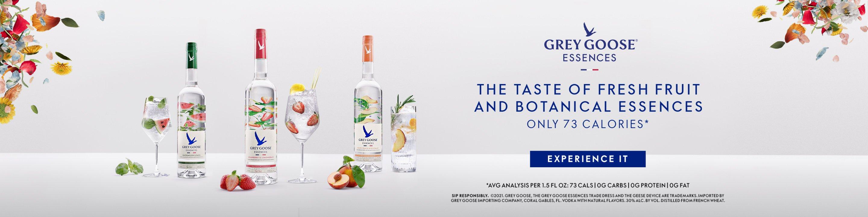 GREY GOOSE® Vodka is crafted with only the finest French ingredients - soft winter wheat from the Picardie region and pure spring water from Gensac in the Cognac region. These fine ingredients are nurtured, isolated and captured from field-to-bottle in an exclusive process designed and controlled by the extraordinary skills and commitment of our Maître de Chai (Cellar Master), François Thibault.

The perfect cocktail begins with the extraordinary character of Grey Goose, the World’s Best Tasting Vodka. Whether enjoyed by itself or mixed with fresh ingredients, it is the perfect gift to elevate any holiday gathering.