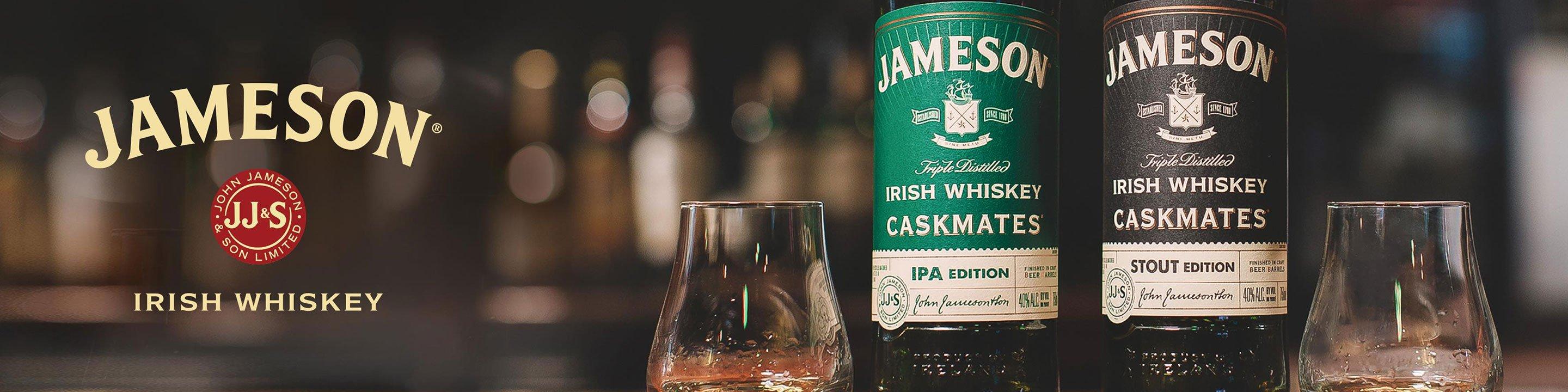 Jameson Irish Whiskey is made by blending rich pot still whiskey made from both malted and unmalted barley, with the finest grain whiskey, both distilled 3 times for smoothness.

Buy Jameson online now from your nearby liquor store via Minibar Delivery. 