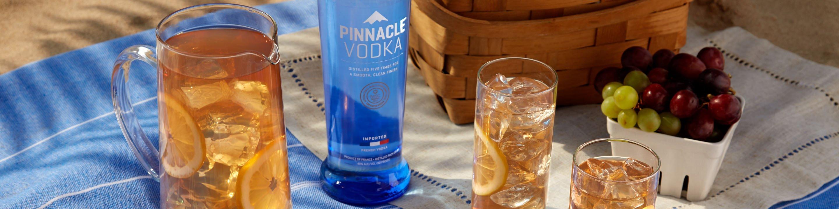 Distilled five times for smoothness, this vodka leaves no doubt as to why it's considered a classic. Enjoy in a shot, a simple mixed drink or a finely crafted cocktail.

Buy Pinnacle online now from nearby liquor stores via Minibar Delivery.