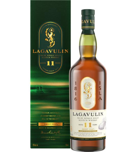 Lagavulin 11 Year Old Sweet Peat Islay Single Malt Scotch Whisky