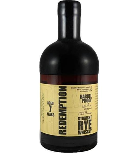 Redemption 7 Year Old Barrel Proof Straight Rye Whiskey
