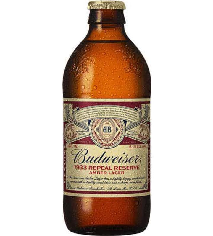 Budweiser 1933 Repeal Reserve Amber Lager