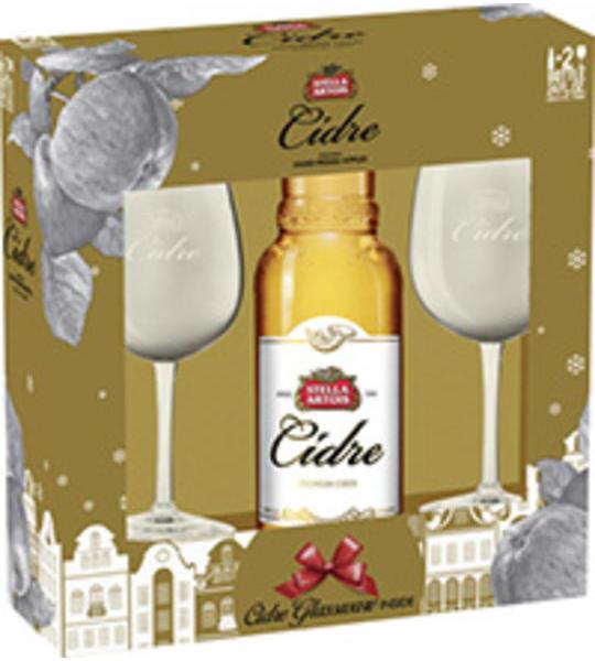 Stella Cidre 24oz with 2 Glass