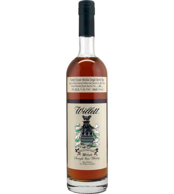 Willet Straight Rye Whiskey 6 Years Old