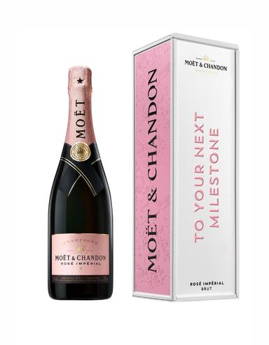 image-Moët Imperial Rosé Metal Milestones Giftbox "To Your Next Milestone"