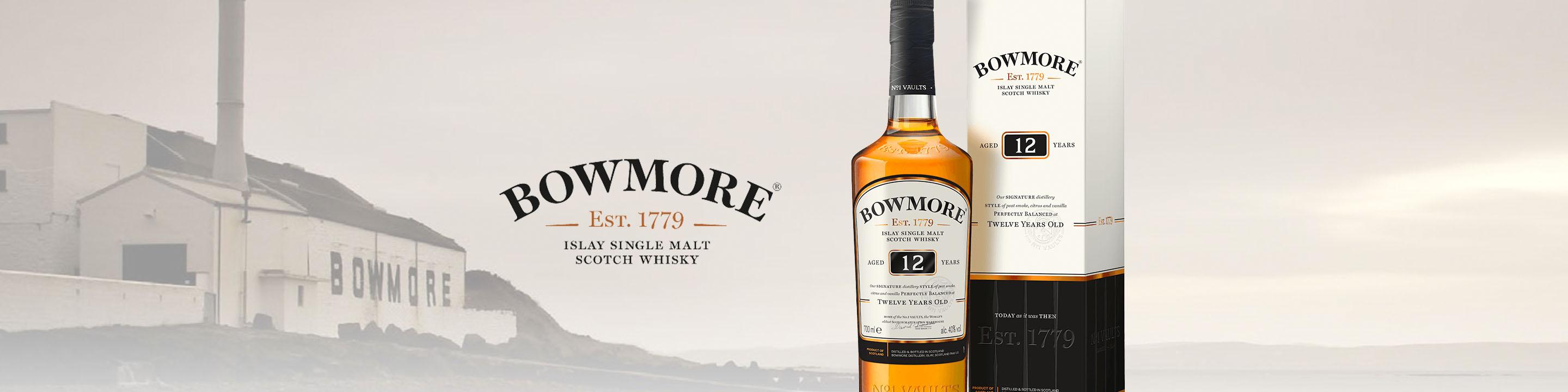 Founded in Islay in 1779, Bowmore is the home of the world's oldest Scotch Maturation Warehouse, The Legendary No.1 Vaults.

Buy Bowmore online now from nearby liquor stores via Minibar Delivery.