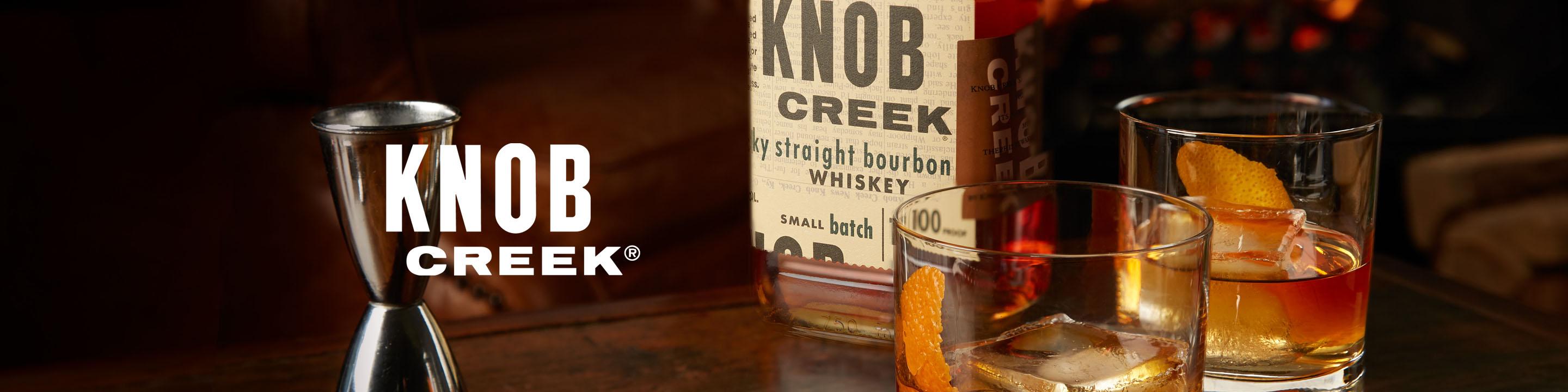Knob Creek® Kentucky Straight Bourbon Whiskey is still made to exacting standards. Knob Creek® is aged to fully draw out the natural sugars in its charred white oak barrels. This exceptional, full-bodied bourbon strikes the senses with an oak aroma, a sweet, woody, full-bodied, almost fruity taste, with a long, rich finish. Created to reflect the flavor, strength, care, and patience that defined whiskey before Prohibition.

Buy Knob Creek online now from nearby liquor stores via Minibar Delivery.