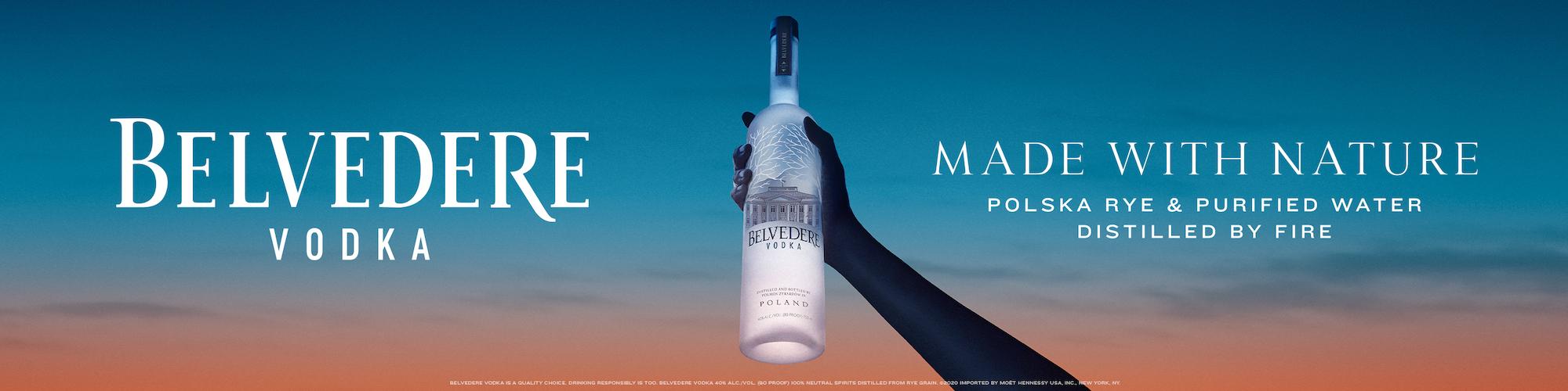 The house of Belvedere proudly uses only natural ingredients in its vodka - Polish rye and water - locally sourced in accordance with the country's rigorous guidelines. The same rules apply to the house's macerated vodkas, made with natural fruits and botanicals.