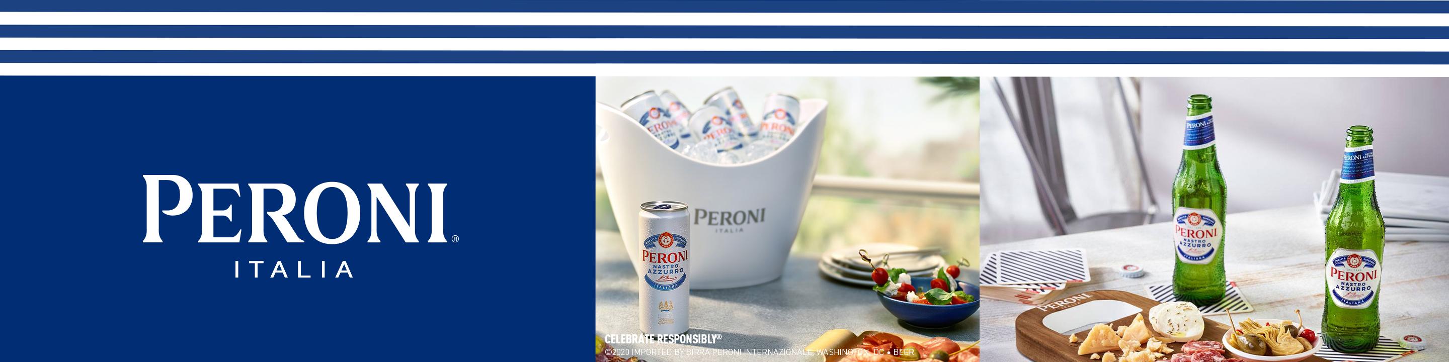 Get the authentic taste of Italy delivered right to you. Peroni Nastro Azzurro is a premium Italian lager with a crisp, refreshing taste that elevates every occasion. Enjoy the classic, effortless Italian style of Peroni at home and sip elegantly. Whatever you do, do it beautifully.