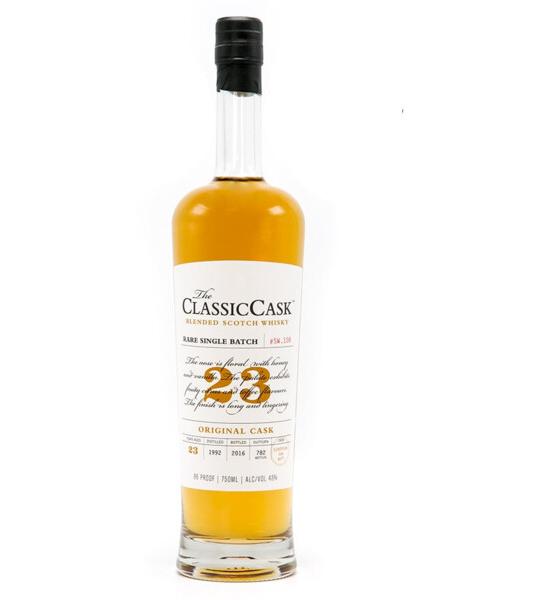 Classic Cask Scotch Single Batch Blended Original Cask 23 Year