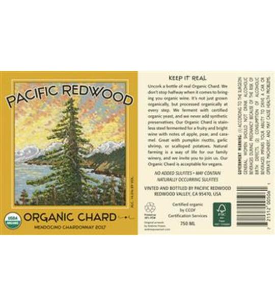 Pacific Redwood Organic Chardonnay
