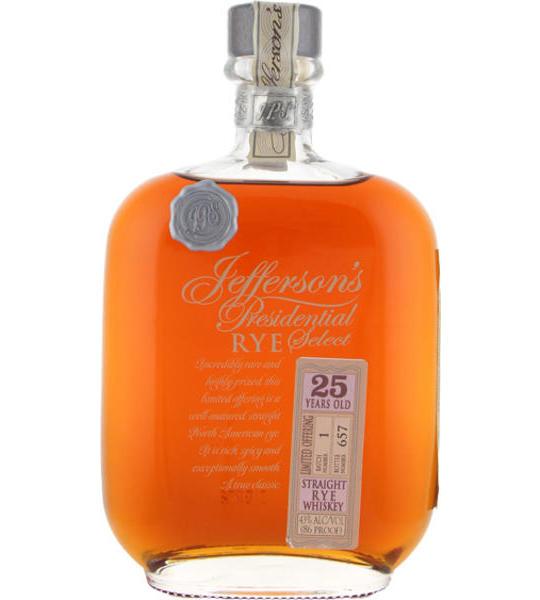Jefferson's Presidential Select Rye 25 Years