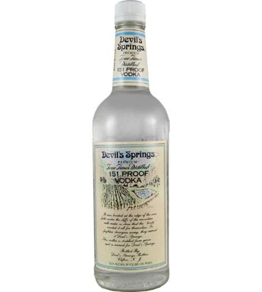 Devil's Springs Vodka 151 proof