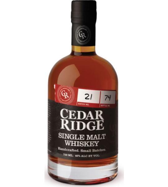 Cedar Ridge Single Malt Whiskey