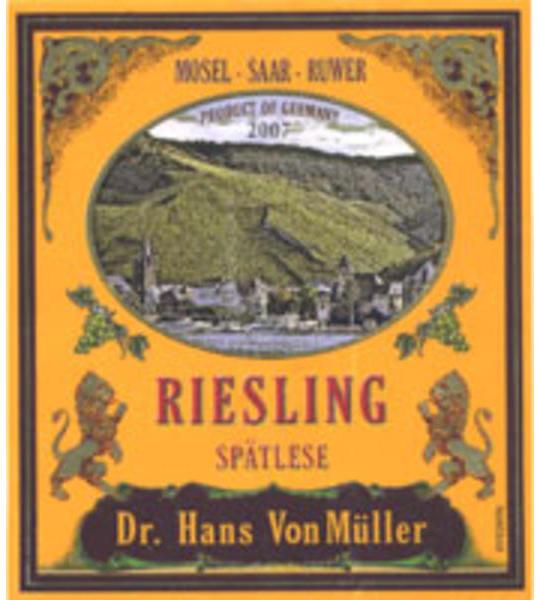 Dr Hans Von Muller Riesling Spätlese