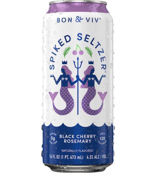 BON & VIV Spiked Seltzer Black Cherry Rosemary