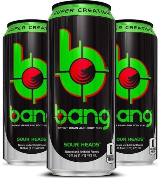 Bang Energy Drink Sour Heads