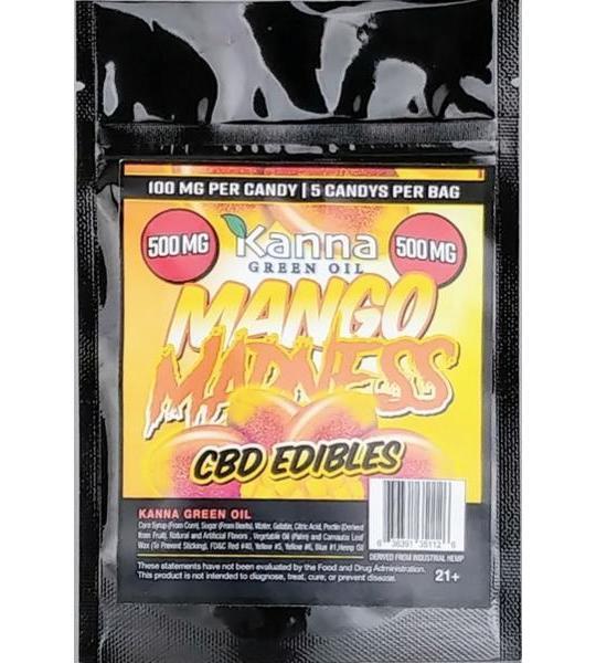 Kanna Green Oil CBD Gummies Mango Madness (500 mg)