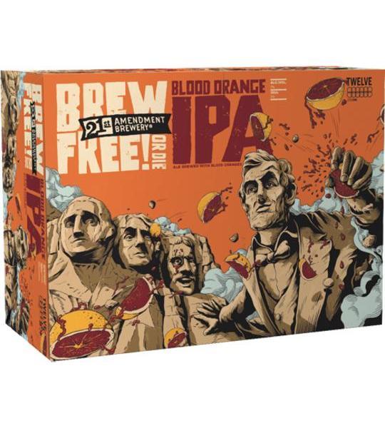 21st Amendment Brew Free! Or Die Blood Orange IPA