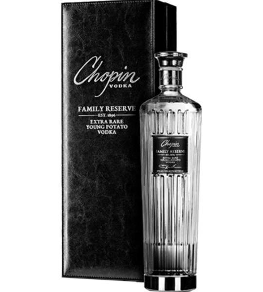 Chopin Vodka Reserve with Leather Box Label
