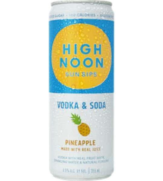 High Noon Pineapple Vodka Soda