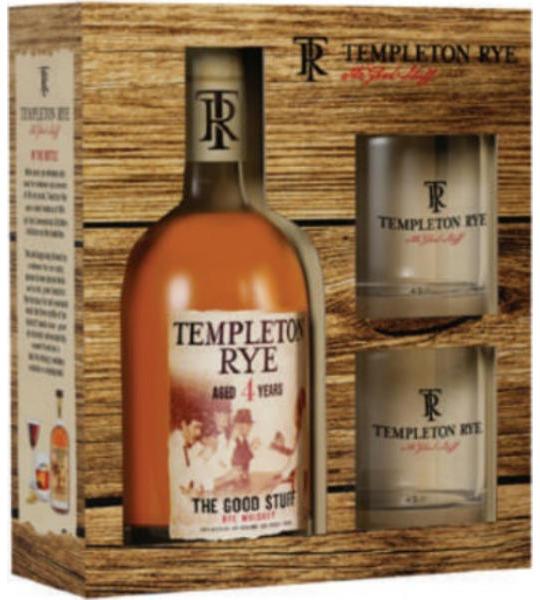 Templeton Small Batch Rye Whiskey 4 Year Gift Set