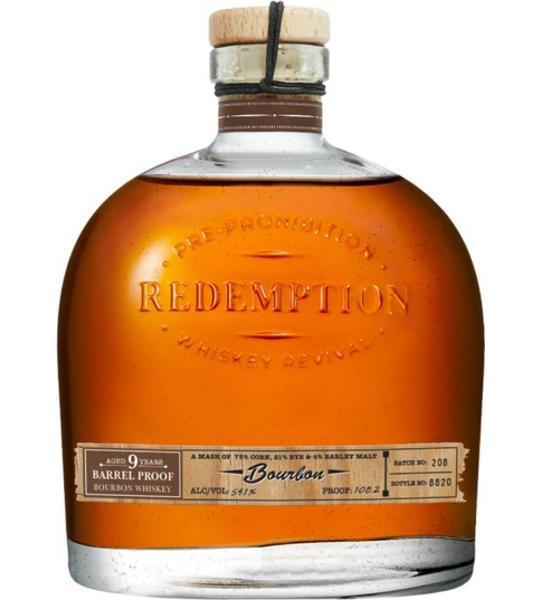 Redemption 9 Year Old Barrel Proof Bourbon
