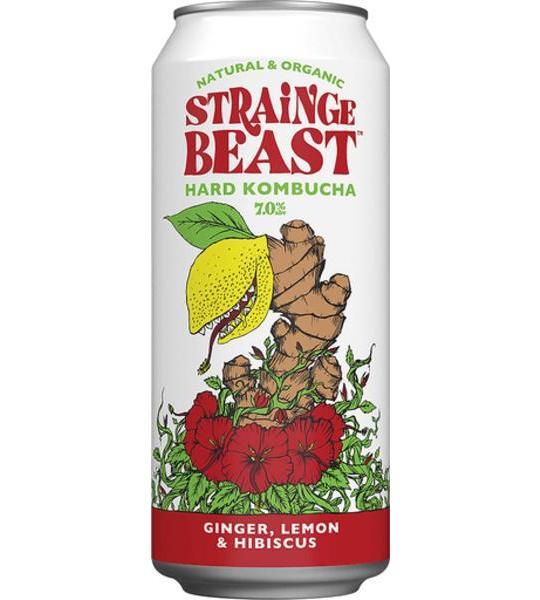 Strainge Beast Fresh Ginger Lemon & Hibiscus Hard Kombucha