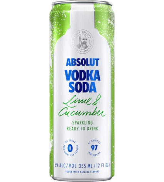 Absolut Lime & Cucumber Vodka Soda