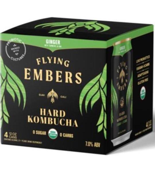 Flying Embers Ginger Hard Kombucha