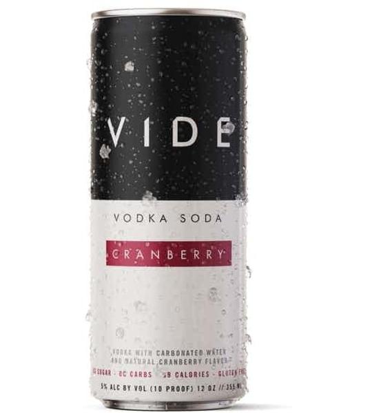 VIDE Cranberry Vodka Soda