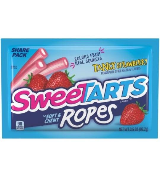 Sweetarts Tangy Strawberry Soft Chewy Ropes Candy Bag