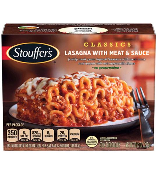 Stouffer's Lasagna With Meat Sauce