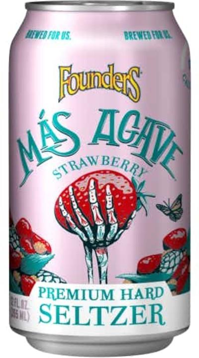 Founder's Más Agave Strawberry Premium Hard Seltzer