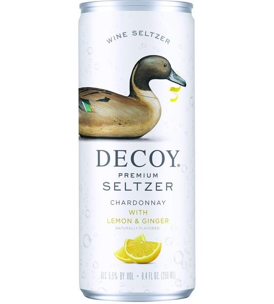 Decoy Premium Seltzer Chardonnay with Lemon & Ginger