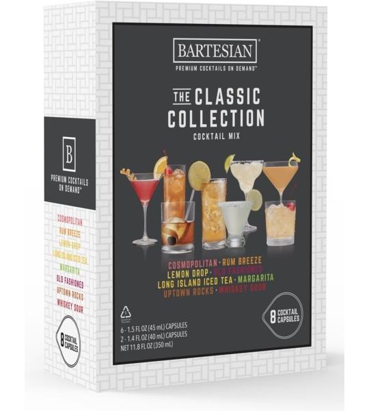 Bartesian The Classic Collection Cocktail Mixer Capsules Variety Pack