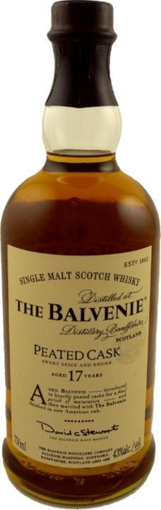 The Balvenie Peated Cask Aged 17 Years