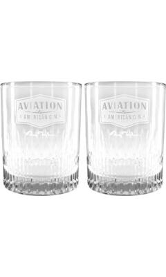 image-ROLF BELLA GLASS FEATURING AVIATION AMERICAN GIN LOGO AND RYAN REYNOLDS SIGNATURE (set of 2)