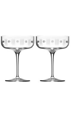 image-Rolf Glass Mid-Century Modern Coupe (Set of 2)
