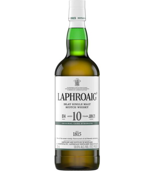 Laphroaig 2020 10 Year Old Cask Strength Islay Single Malt 120 Proof Scotch Whisky