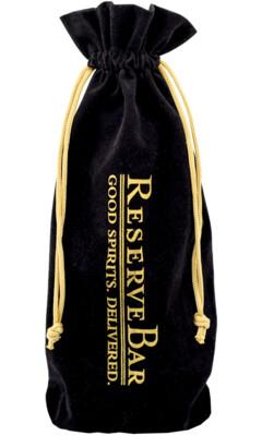 image-ReserveBar Black Velvet Drawstring Bottle Bag