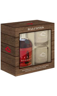 image-Balcones Texas Pot Still Bourbon with Limited Edition Balcones Rocks Glasses