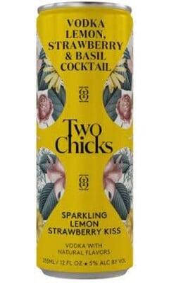 image-Two Chicks Sparkling Lemon Strawberry Kiss Cocktail