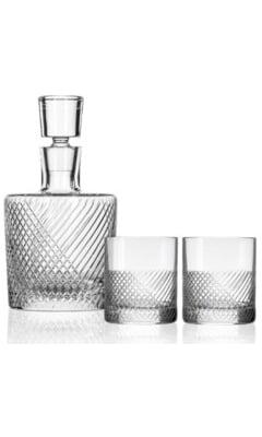 image-Rolf Glass Bourbon Street Decanter & Rocks Glasses