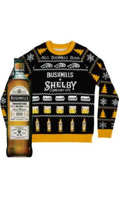 image-Bushmills® Prohibition Recipe Irish Whiskey, by Order of the Shelby Company, LTD with Peaky Blinders Christmas Sweater
