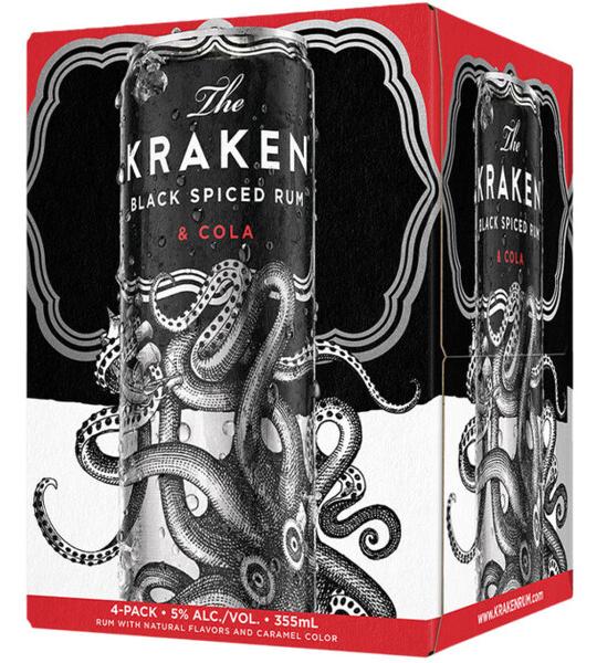 Kraken Rum & Cola Cocktail