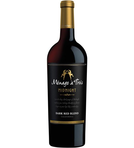 Menage a Trois Midnight Dark Red Blend