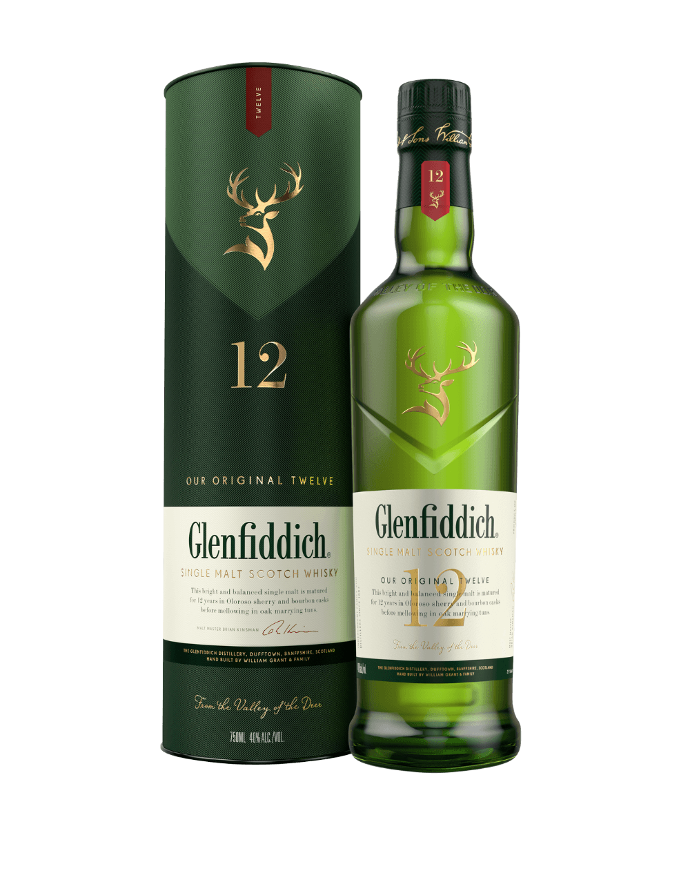 Glenfiddich 12 Year Old Single Malt Scotch Whisky