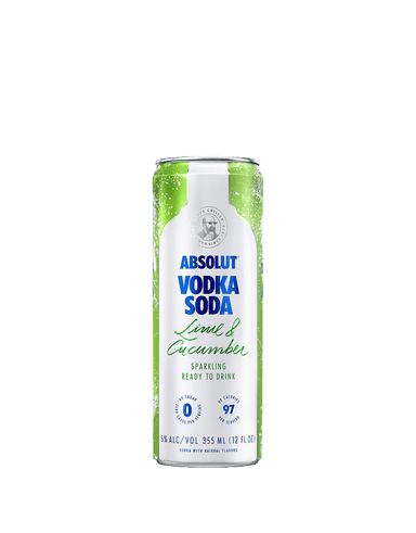image-Absolut Vodka Soda Lime & Cucumber