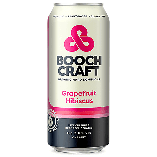 Boochcraft Kombucha Grapefruit Hibiscus